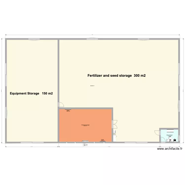 warehouse. Plan de 