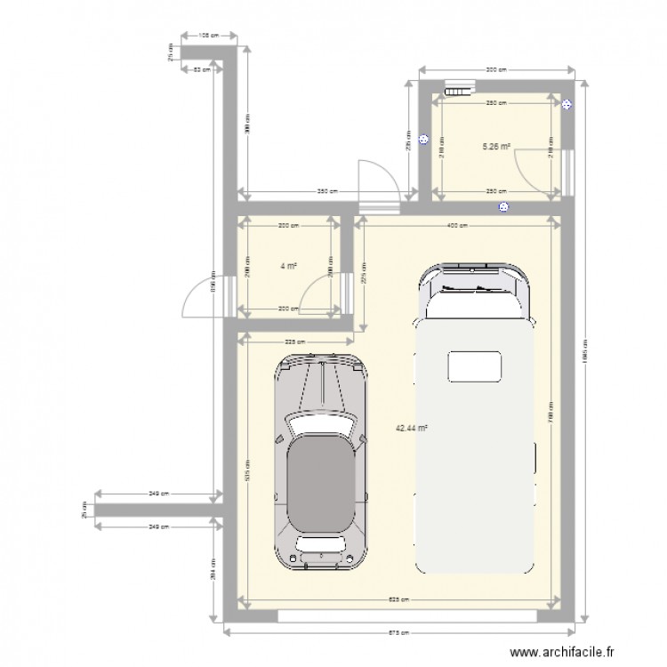 ok garage. Plan de 0 pièce et 0 m2