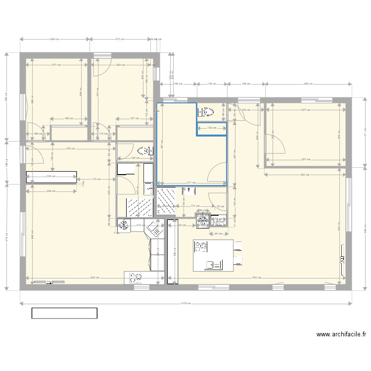                    2 Yvrac RDC Projet 1. Plan de 0 pièce et 0 m2