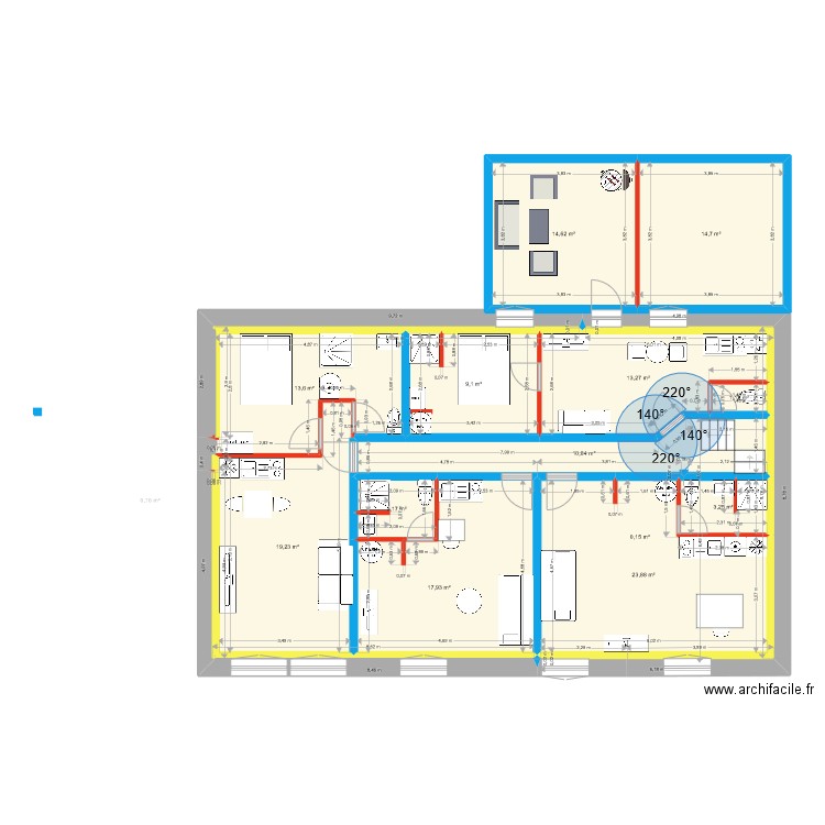 NR  R +1/FINAL 2. Plan de 33 pièces et 291 m2