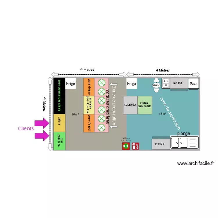 Mamie Galette phase 1 . Plan de 