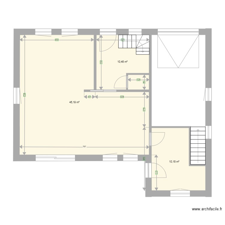 Rez de chaussée . Plan de 0 pièce et 0 m2