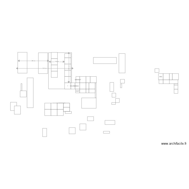 CUISINE SALON. Plan de 0 pièce et 0 m2