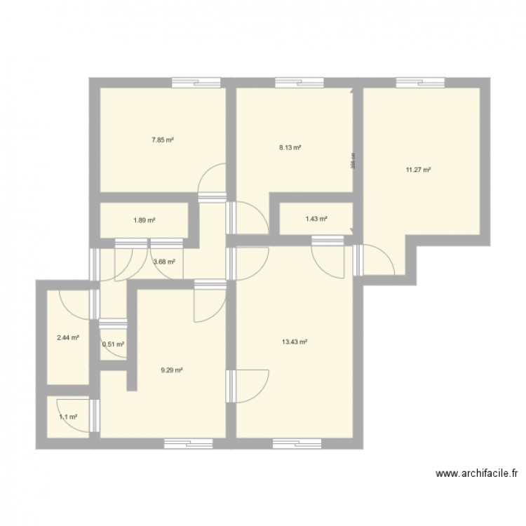 Dadou appart actuel. Plan de 0 pièce et 0 m2