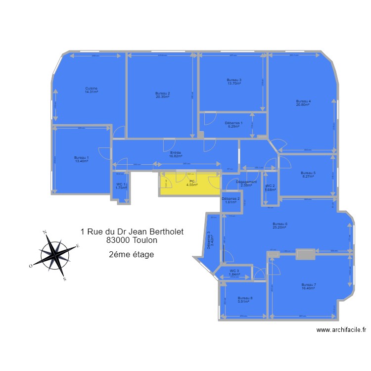 ENGLISH TOULON 2. Plan de 0 pièce et 0 m2