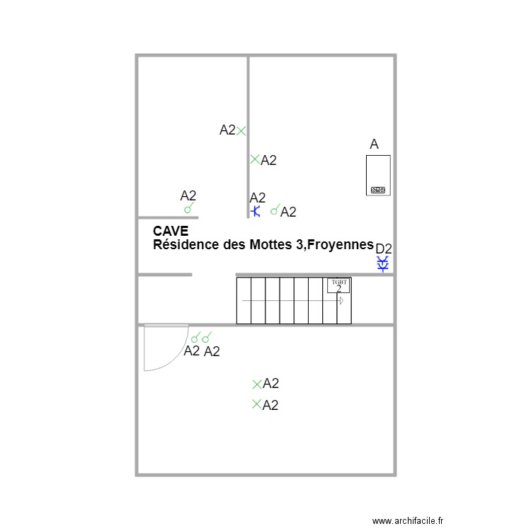 Résidence des Mottes CAVE. Plan de 0 pièce et 0 m2