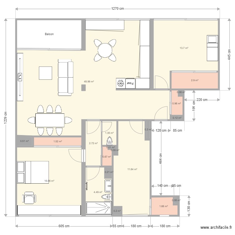 Appartement CQSA Futur. Plan de 0 pièce et 0 m2
