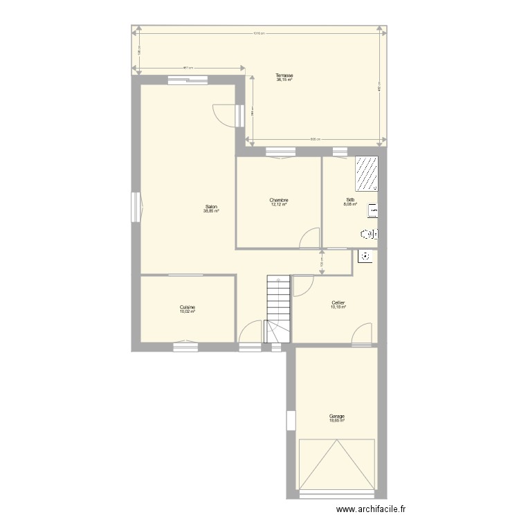 Rame RDC. Plan de 0 pièce et 0 m2