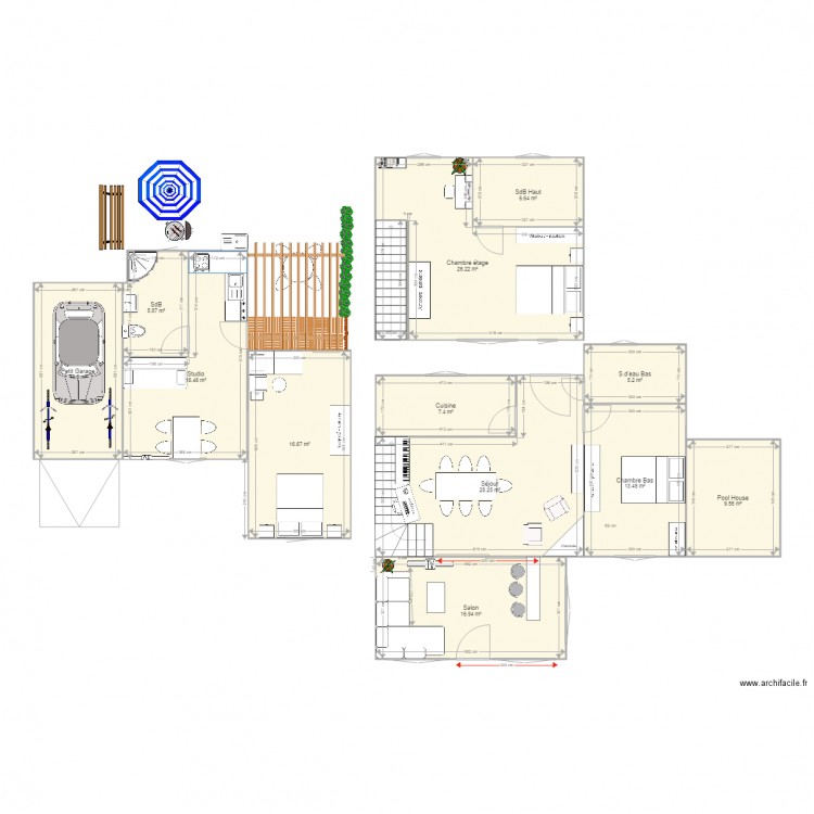 Maison St Paul en Forêt bis. Plan de 0 pièce et 0 m2