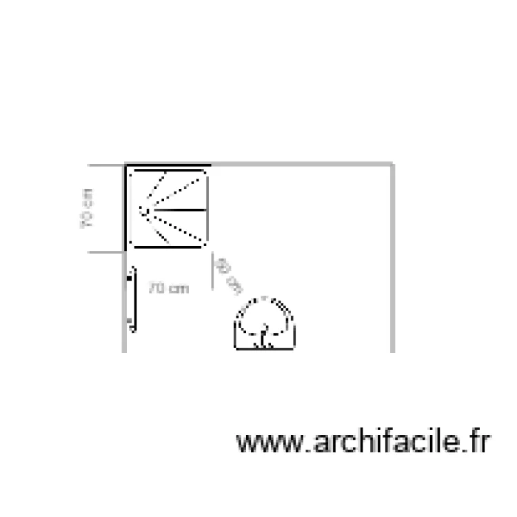 1 salle de bain. Plan de 