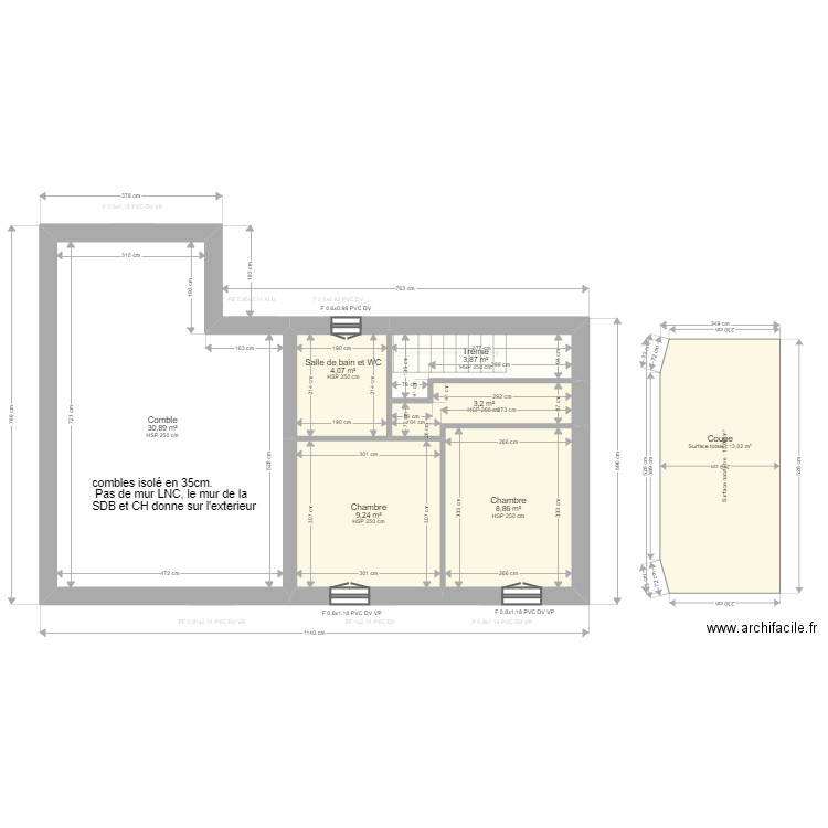 ML23010048 RÉSIDENCE LE CASTERAS villa 3. Plan de 12 pièces et 151 m2