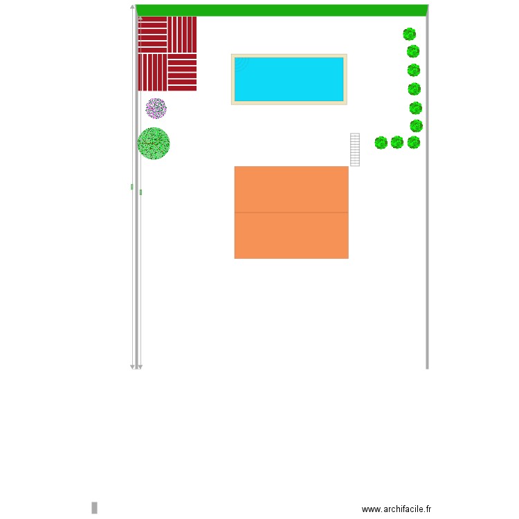 piscine. Plan de 0 pièce et 0 m2