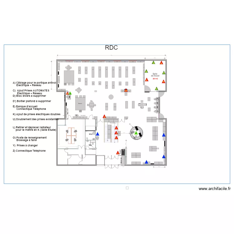 RDC SANNOIS V3 CABLAGE. Plan de RDC SANNOIS V3 CABLAGE. Plan de
