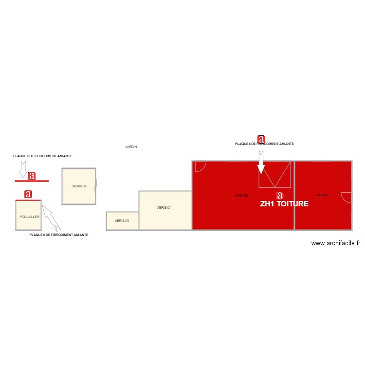 GORICHON AM. Plan de 6 pièces et 89 m2