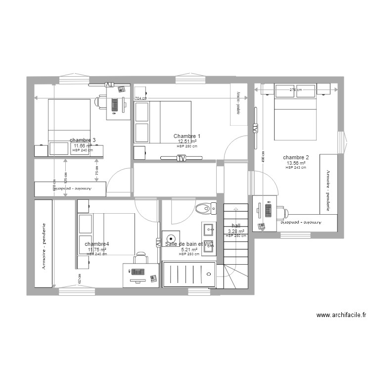 plan ti ze tia lucia étage propo1. Plan de 0 pièce et 0 m2