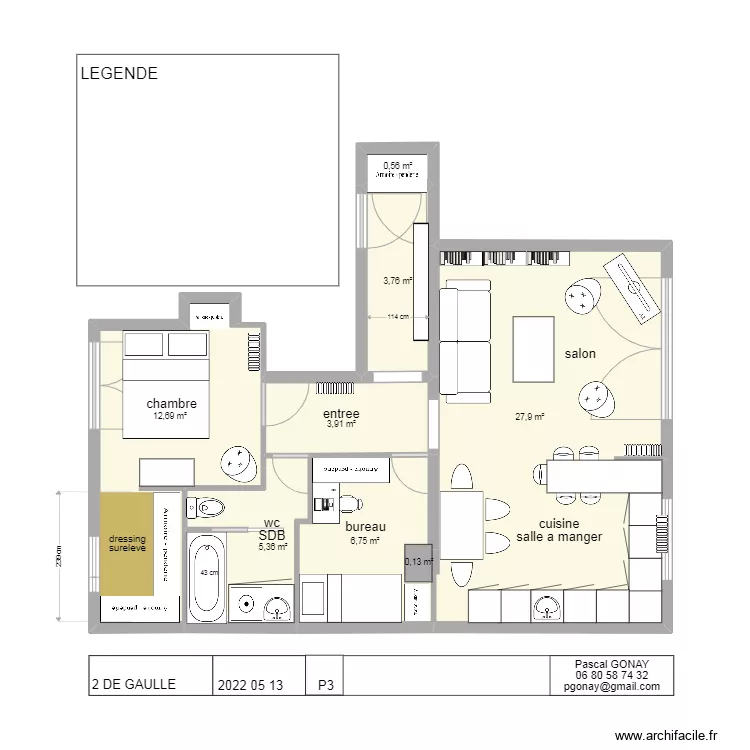 projet 3 de gaulle 2022 05 19 0737. Plan de 