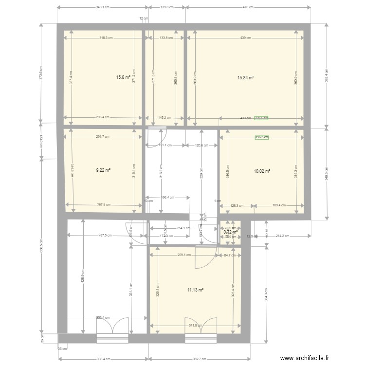 Mehun Sente. Plan de 0 pièce et 0 m2