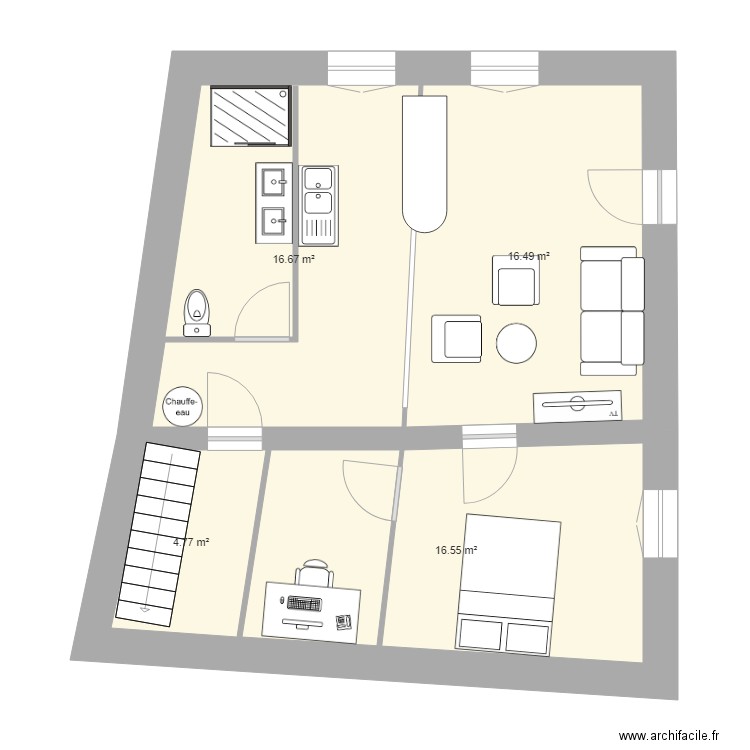 étage 2 boen. Plan de 0 pièce et 0 m2