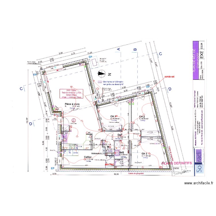 plan elec FRIOUX 1. Plan de 0 pièce et 0 m2