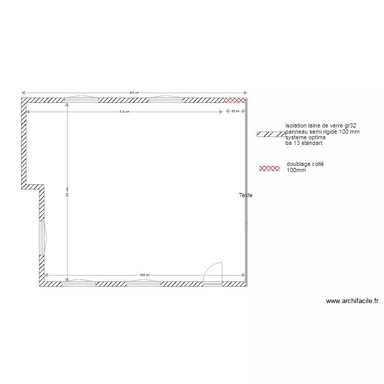maison fred . Plan de 