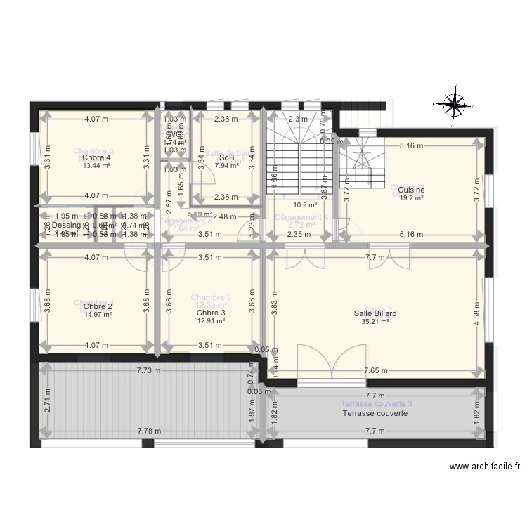 Blachère Etage 1. Plan de 0 pièce et 0 m2