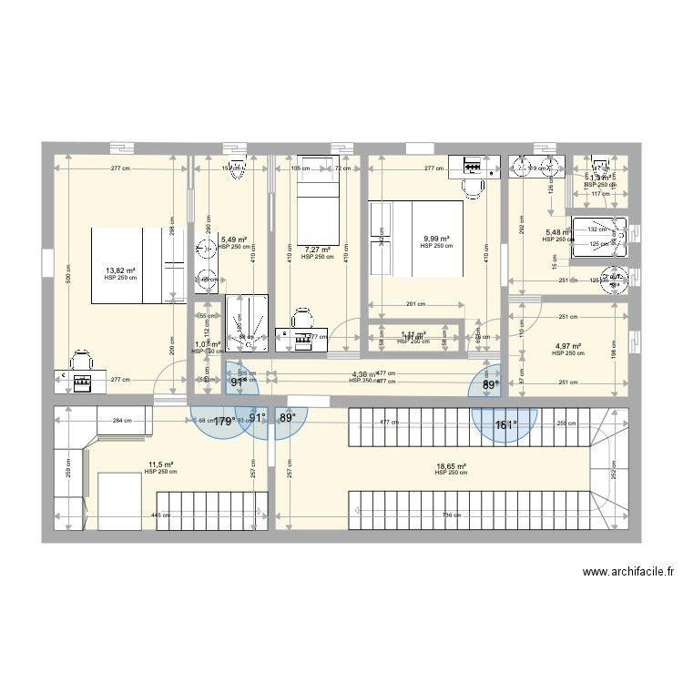 NEW 2. Plan de 12 pièces et 85 m2