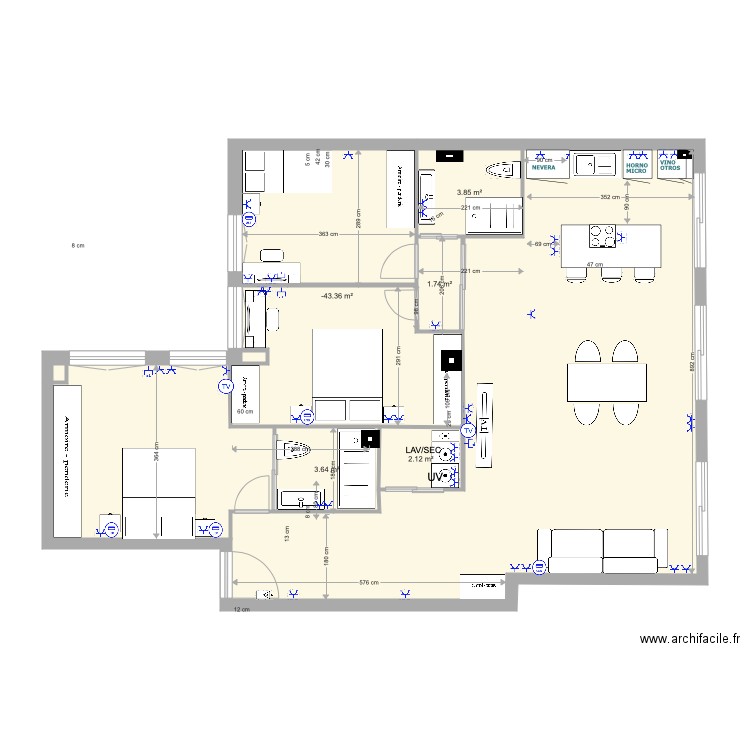 monica modesto ENCHUFES1. Plan de 0 pièce et 0 m2