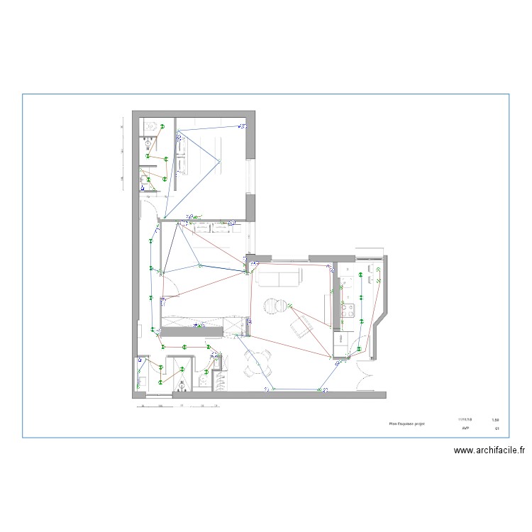 Plan électrique Eugène Manuel. Plan de 0 pièce et 0 m2