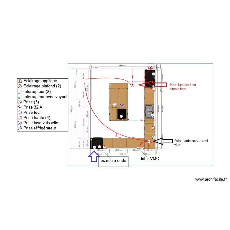 plan cuisine VIANA. Plan de 