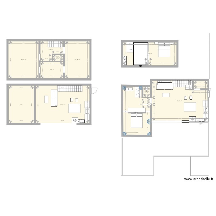 Toucan v2 Rectangle. Plan de 0 pièce et 0 m2