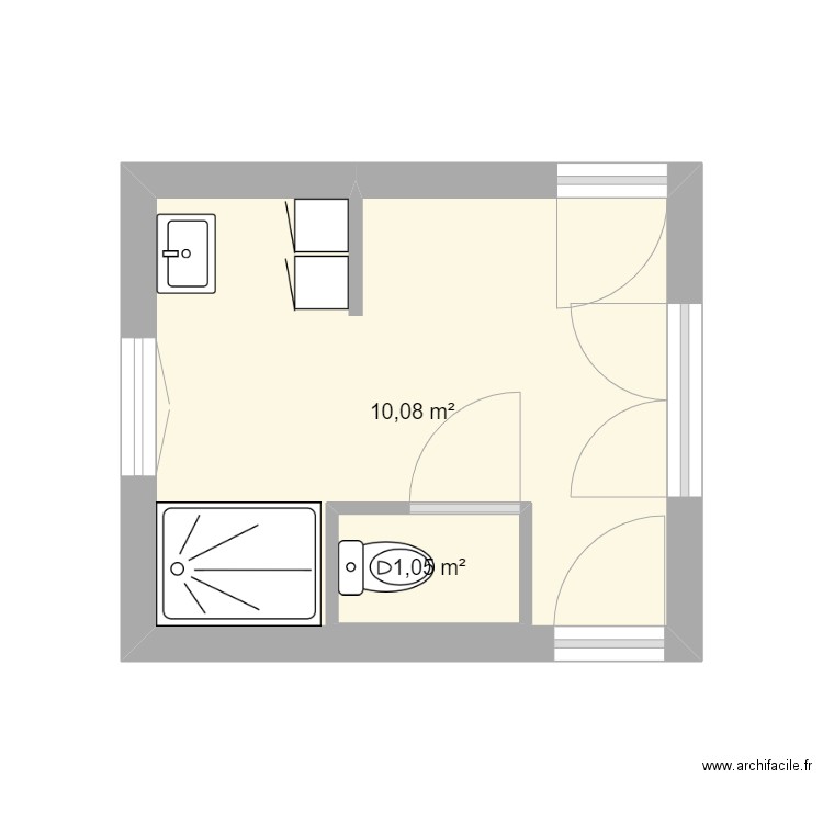 SDB2. Plan de 0 pièce et 0 m2