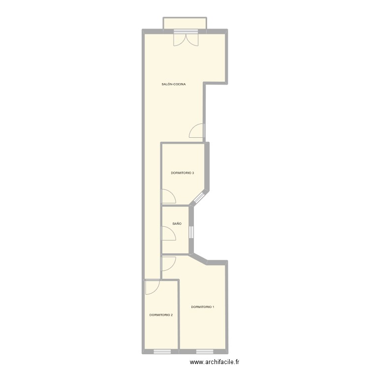 DR. FLEMING 36 - 1B. Plan de 6 pièces et 68 m2