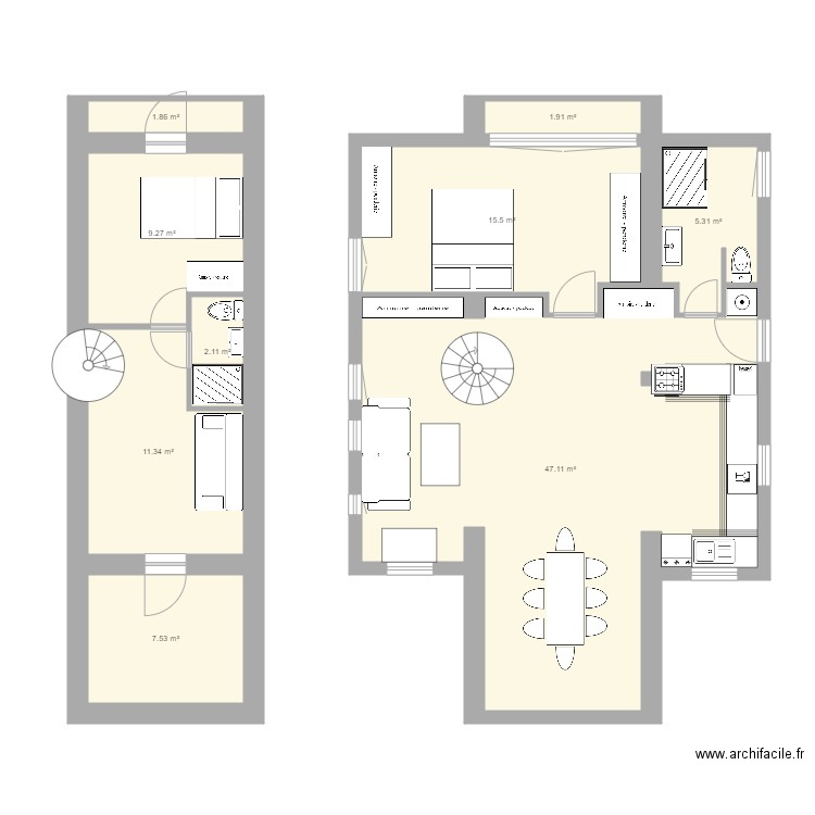 voltaire4. Plan de 0 pièce et 0 m2