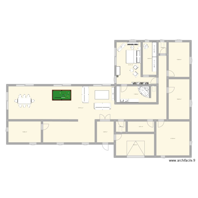 maison 1. Plan de 0 pièce et 0 m2