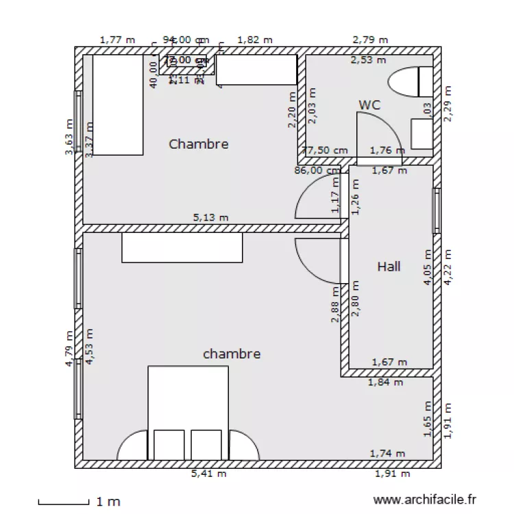 ligny 1er etage . Plan de 