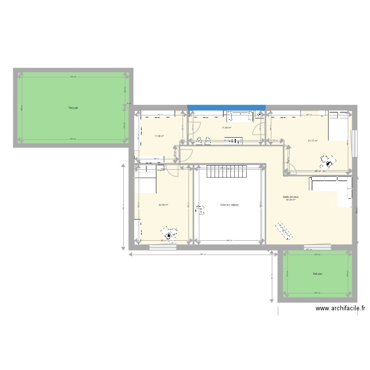 Chavanod maison etage NIV 1 ENFANTS. Plan de 0 pièce et 0 m2