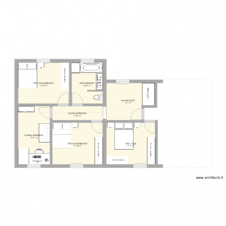 EXTENSION 0318. Plan de 0 pièce et 0 m2