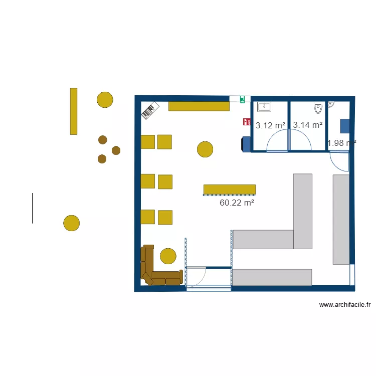 MN Salle 70 m2 V2. Plan de MN Salle 70 m2 V2. Plan de