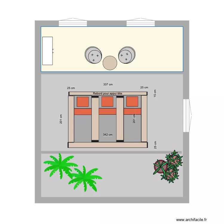 TERRASSE BAS 3. Plan de 