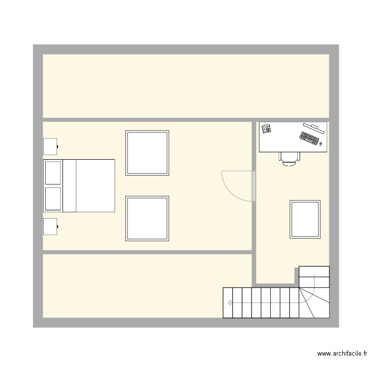 MATHILDE LE BRECH. Plan de 3 pièces et 51 m2