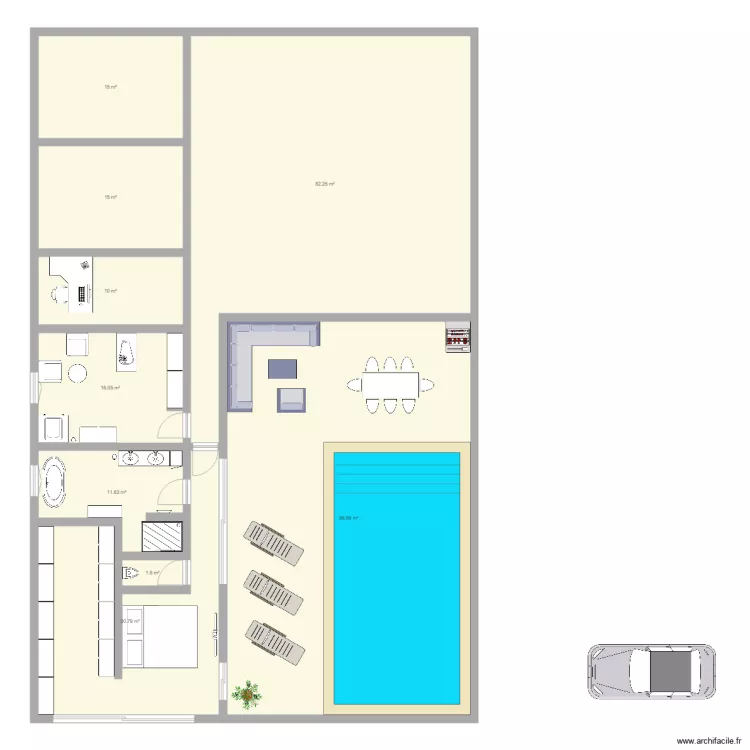 Chatillon le Duc. Plan de Chatillon le Duc. Plan de