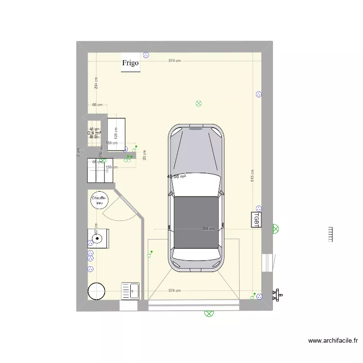 NEUVILLIERE Garage. Plan de NEUVILLIERE Garage. Plan de