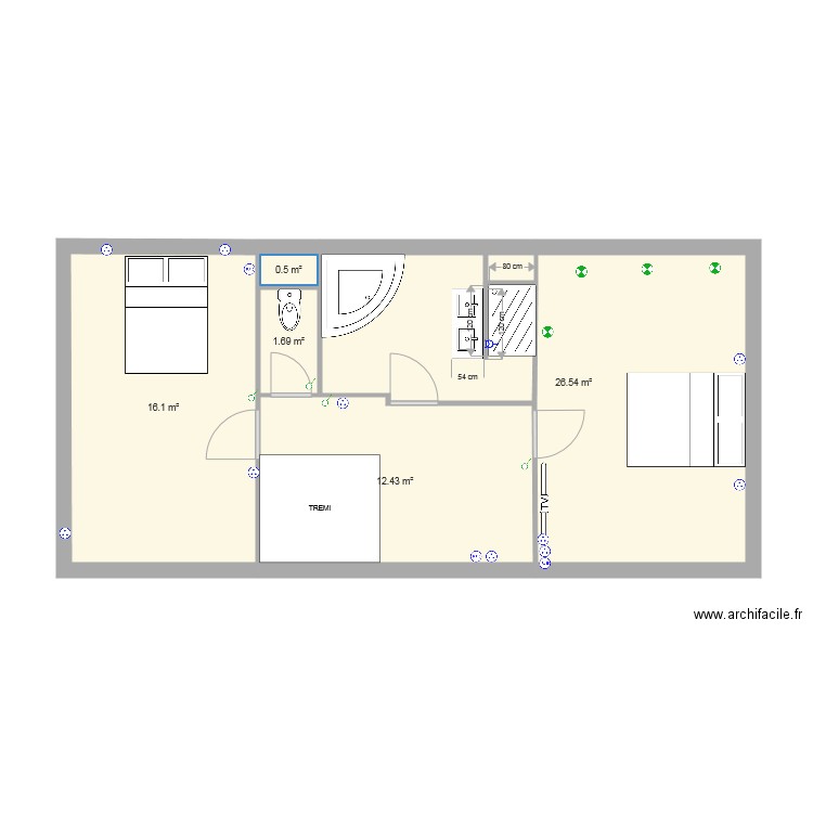 PLAN ETAGE. Plan de 0 pièce et 0 m2