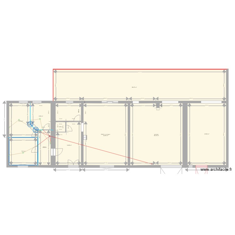 Circuits lumière Chambres . Plan de 0 pièce et 0 m2