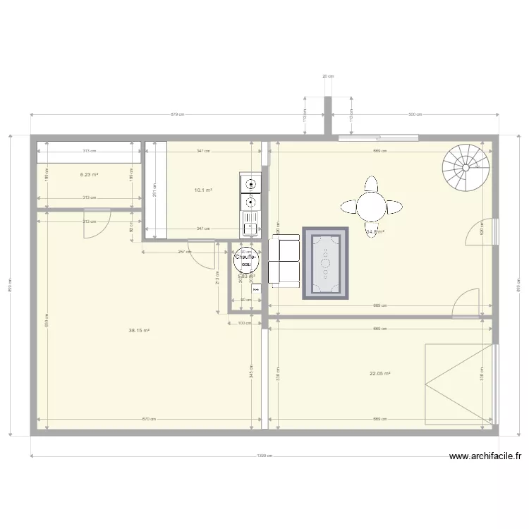 maison. Plan de 
