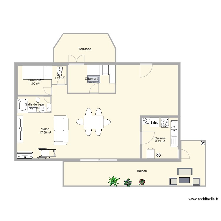 appartement 2019. Plan de 0 pièce et 0 m2