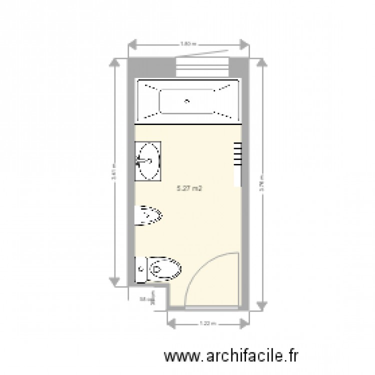 plan sdb martin. Plan de 0 pièce et 0 m2