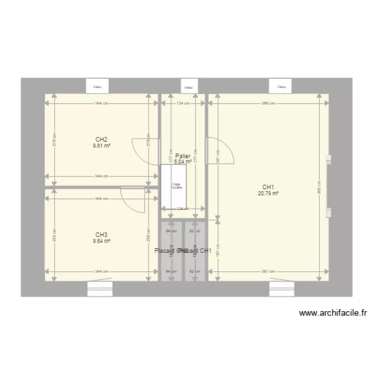 Guimaec Droite Etage. Plan de 