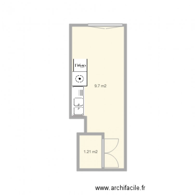 Cuisine Jeri. Plan de 0 pièce et 0 m2