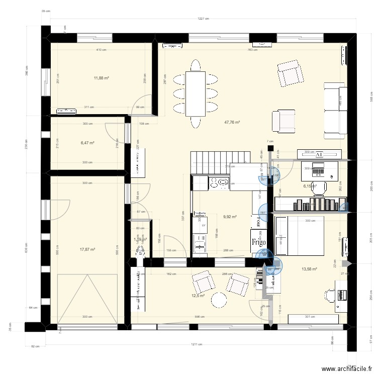 RDC G Mars 12. Plan de 0 pièce et 0 m2